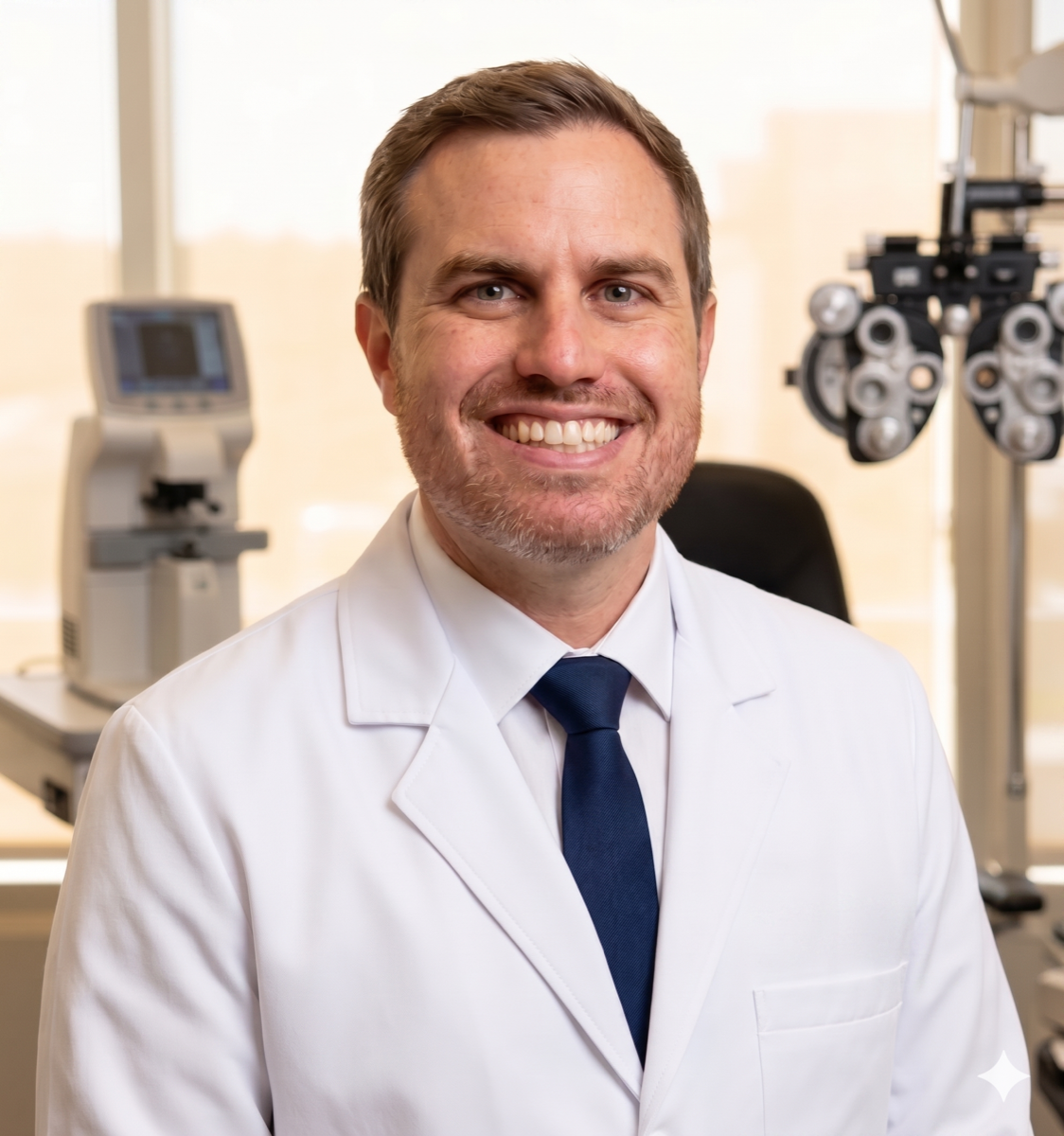 Dr. Raphael Marques, Oftalmologista em sua clínica